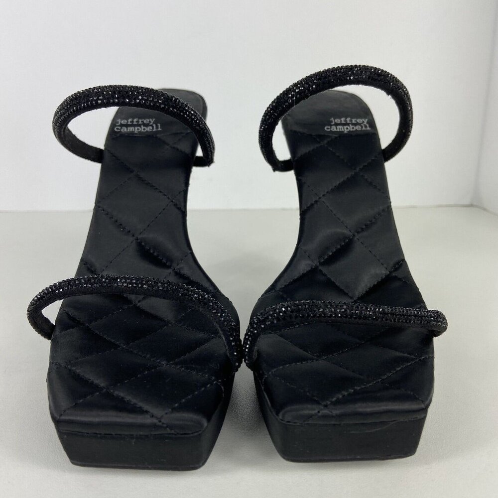 Jeffrey Campbell Movie Sz 7.5 Slide Sandal 5” Platform Heel 90's Vtg Style - Picture 3 of 10
